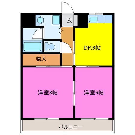 エステートミューズⅡの物件間取画像